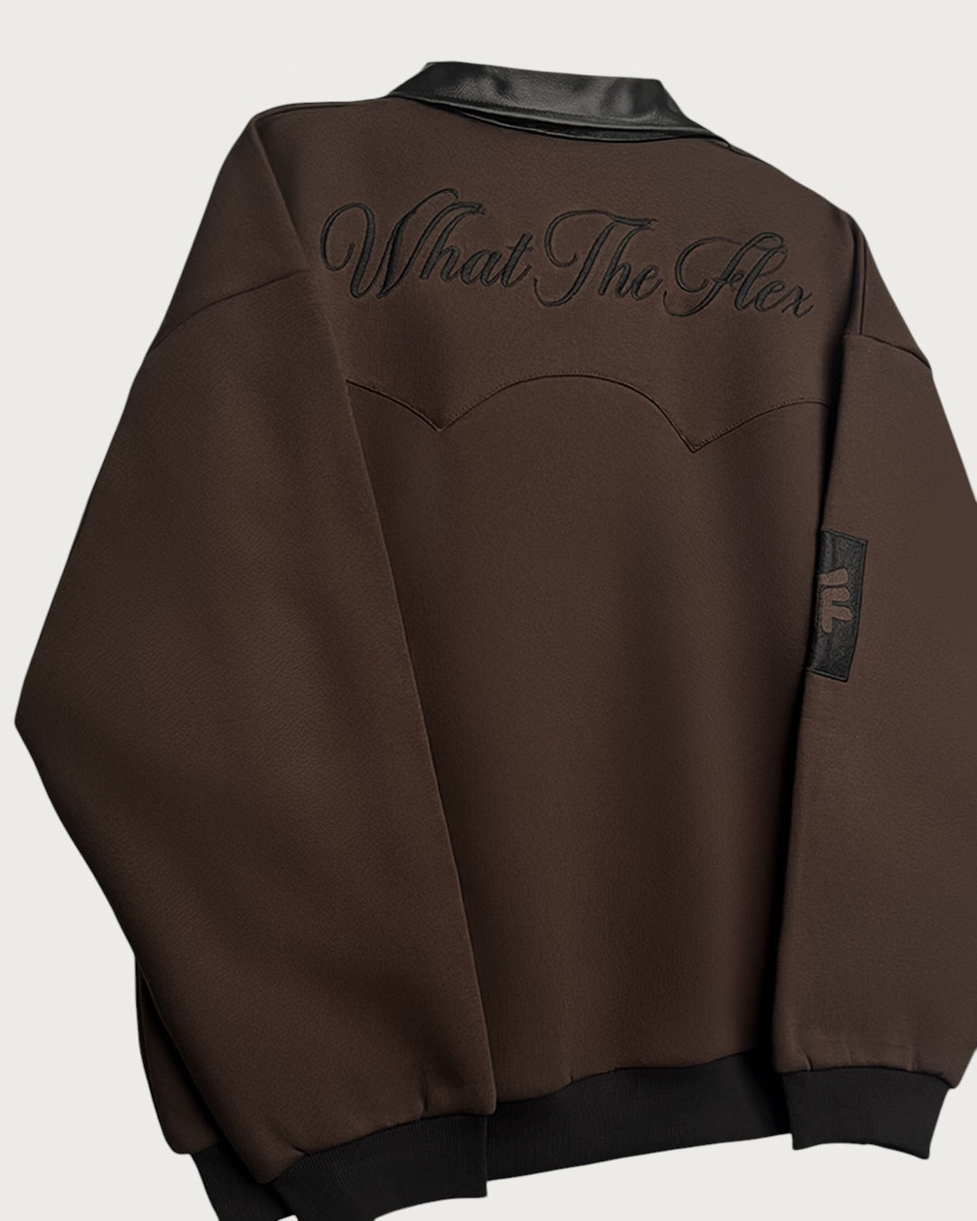 Cocao Leather Cut Jacket