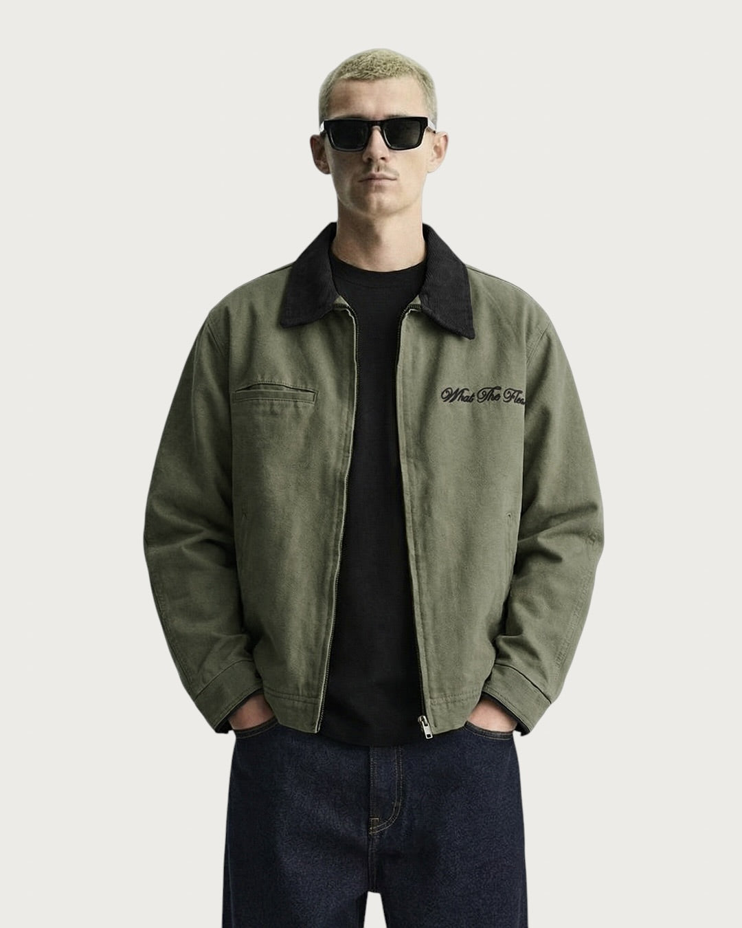 Forest Olive Denim Cord Jacket