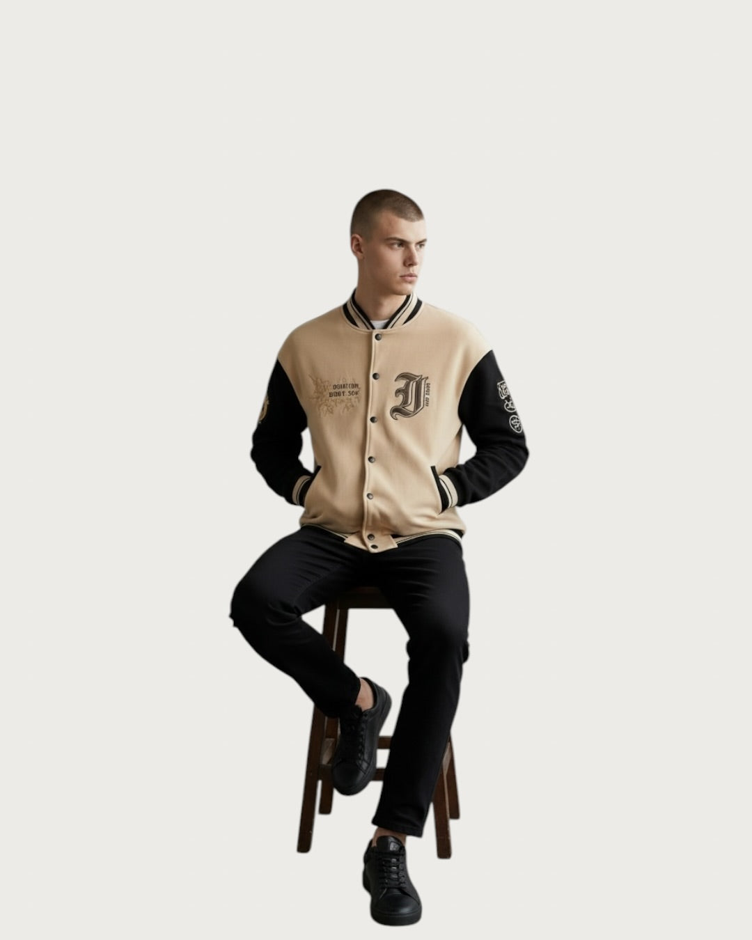 Goat Brown Varsity Jacket