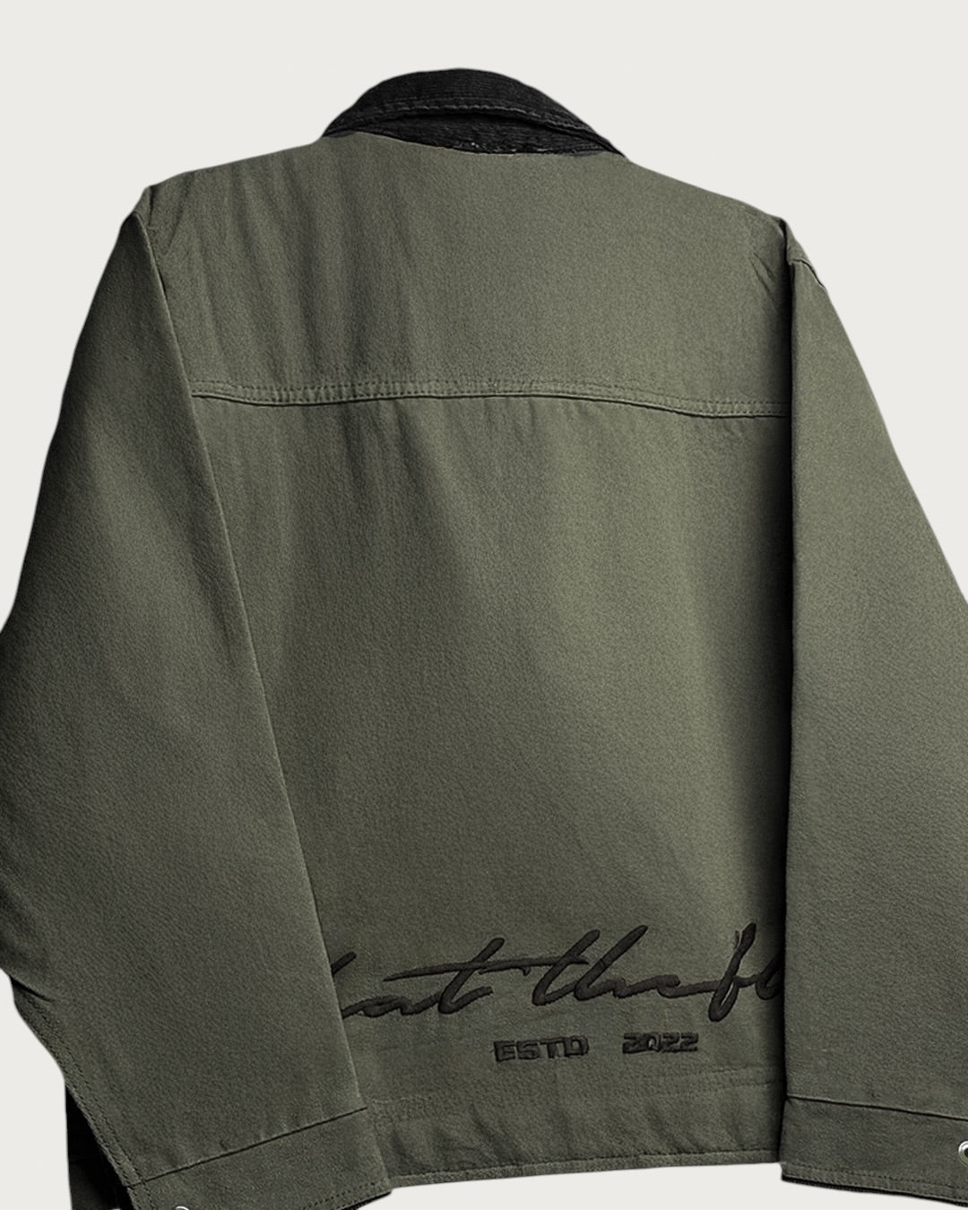 Forest Olive Denim Cord Jacket